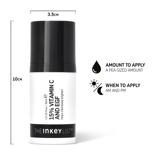The INKEY List 15% Vitamin C and EGF Brightening Serum