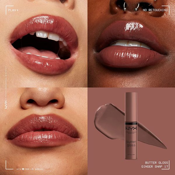 NYX PROFESSIONAL MAKEUP Butter Gloss, Non-Sticky Lip Gloss - Image 3