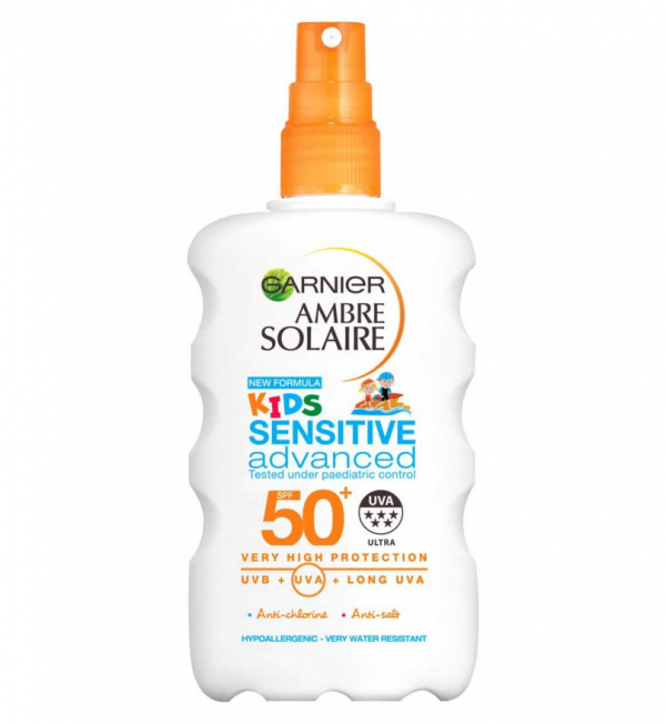 Garnier Ambre Solaire Kids Sensitive Sun Protection Spray SPF 50+ 200ml - Image 2