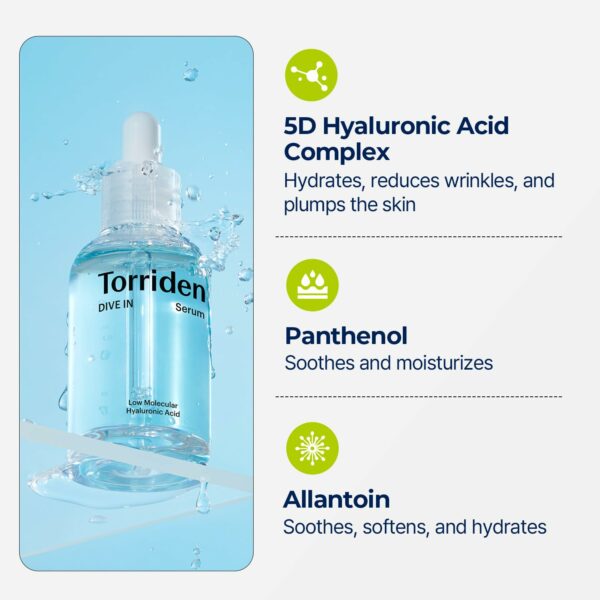 Torriden DIVE-IN Low Molecule Hyaluronic Acid Serum - Image 2