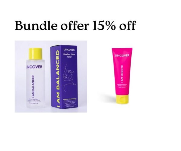 Uncover Rooibos toner+Argan Moisturizer 15% off
