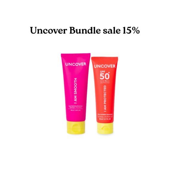 Uncover Bundle Offer Aloe Invisible sunscreen + Argan Hydrating Moisturizer 15% OFF